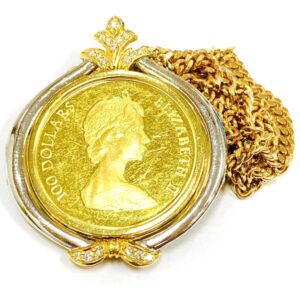 K22 K18　ネックレス　トップ コインジュエリーアクセサリー